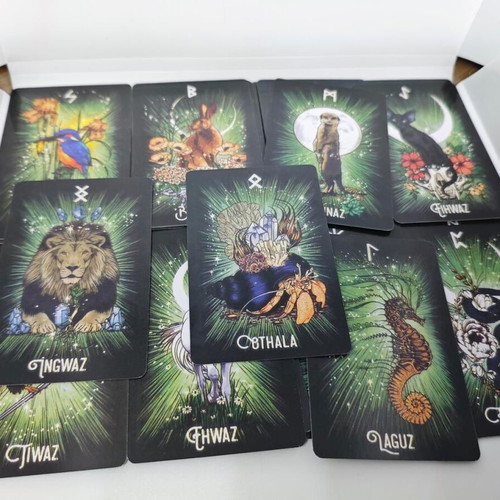 The Witch's Familiar Runic Oracle Deck pocket size, like new