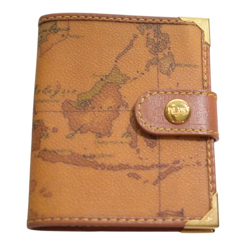 Alviero Martini 1A Classe Geo Classic Card Holder like new, brown map design