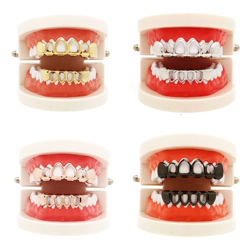 Grillz rapper teeth frame type new, 4 color models