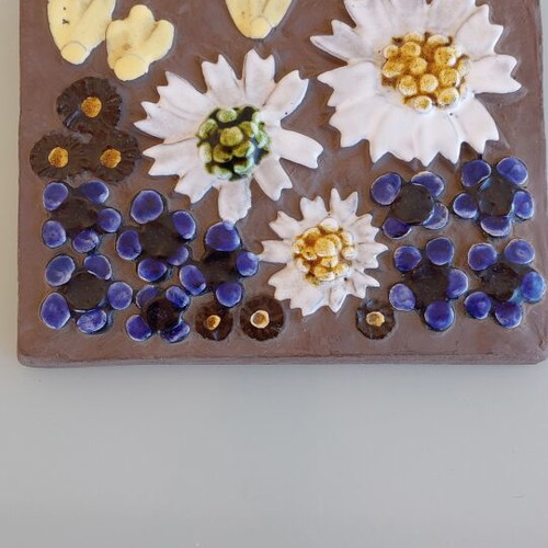 Jie Gantofta Swedish Ceramic Wall Plaque 1960-70 like new