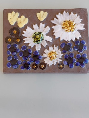 Jie Gantofta Swedish Ceramic Wall Plaque 1960-70 like new