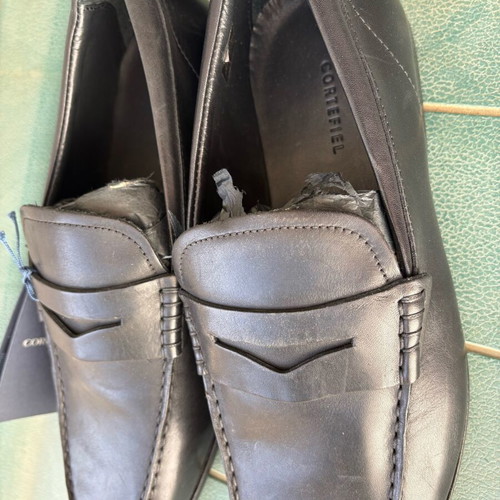 Cortefiel men's shoes new, leather, black size 42