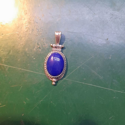 Handmade silver ring new with turquoise and lapis lazuli