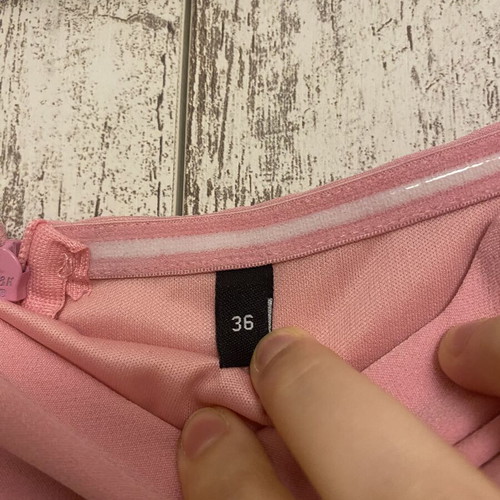 Strapless Pink Maxi Dress EU 36, like new