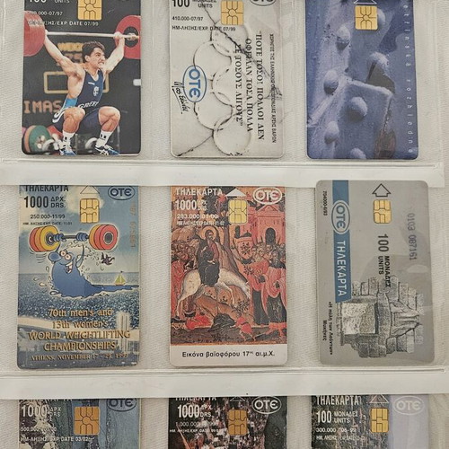 Ote phone card collection used, 34 rare cards from the 90s