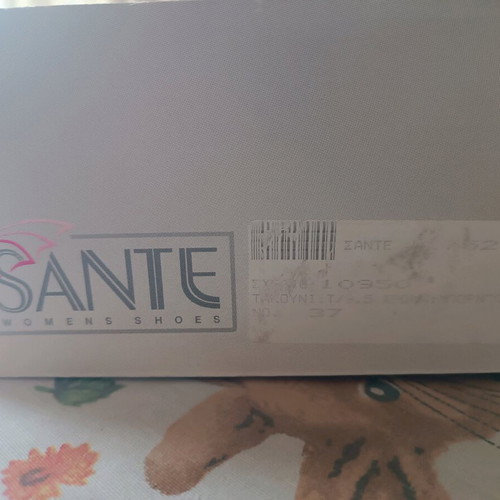 Sante pumps used, black and red, 9.5 cm heel