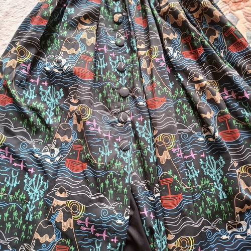 Karavan Clothing women's long skirt new, printed, size S/M
