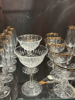 Crystal glasses new, wedding set