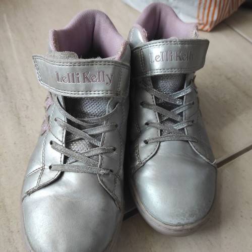 Lelly Kelly boots used size 33 grey and pink