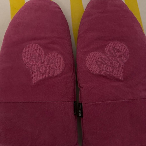 Anna Scott leather gloves with fur lining new