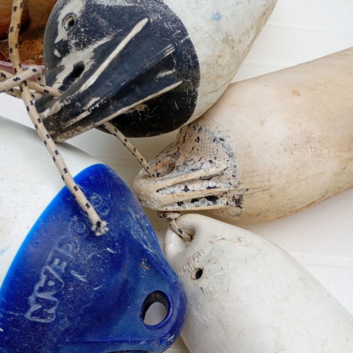 Oceanic boat fenders used, set of 4