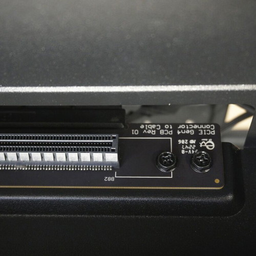 Acer Predator PC case used with 3 RGB fans and PCIE riser