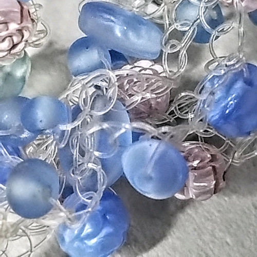 Blue bracelet used, fits any size