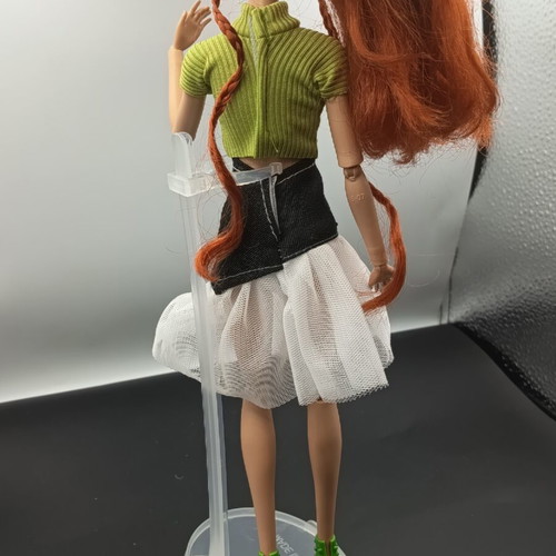 Doll clothes fashion set like new, skirt blouse and shoes