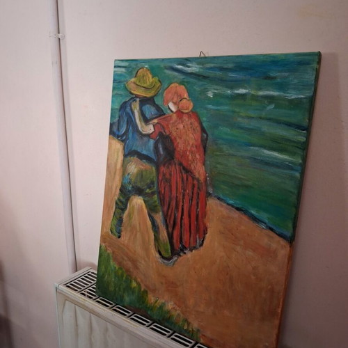 Painting acrylic on canvas 40x50, new, Van Gogh copy
