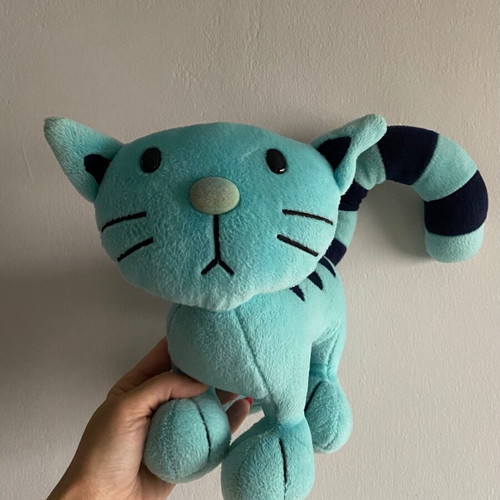 Pilchard the Cat plush toy vintage 2000, Bob the Builder’s pet, used