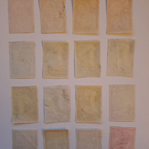 Used stamps series Anasygkrotisi 1951, 16 canceled