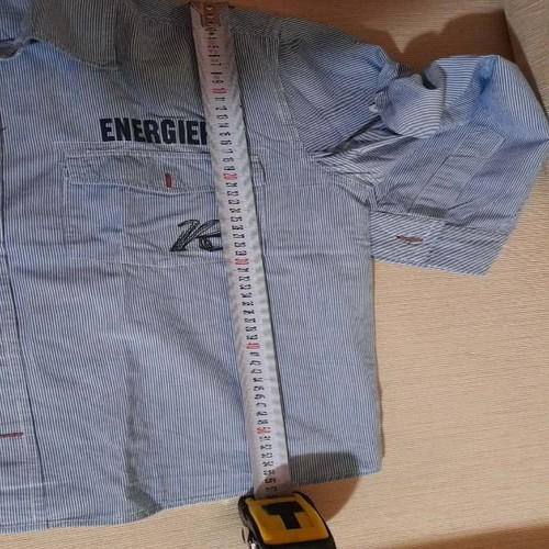 Energiers shirt for 12-year-old boy like new, striped blue ciel