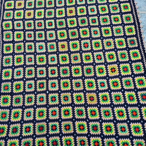 Handmade throw blanket like new with pillow