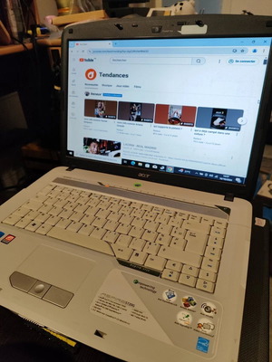 Acer Aspire 5720G vintage laptop μεταχειρισμένο, με φορτιστή, χωρίς μπαταρία