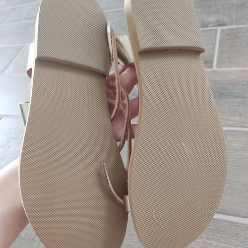Gladiator Boho Chic Sandals Genuine Leather Size 38 New