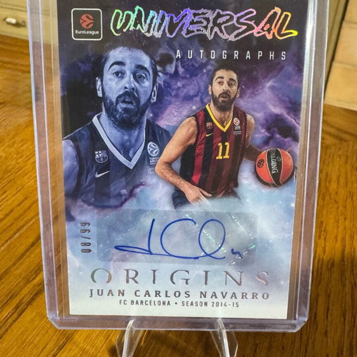 Juan Carlos Navarro Universal Signatures /99 basketball card
