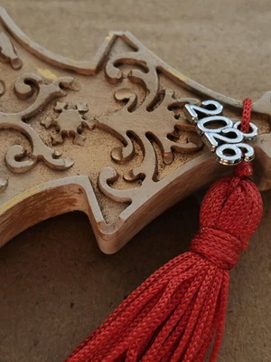 Ceramic Christmas tree charm new