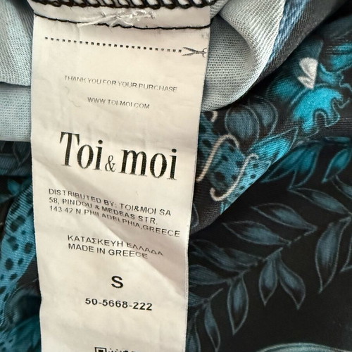 Toi&Moi mini dress never worn, size small, blue