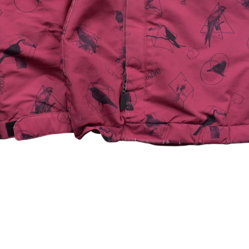 Emerson Hooded Jacket pink fleece lined used, size Large