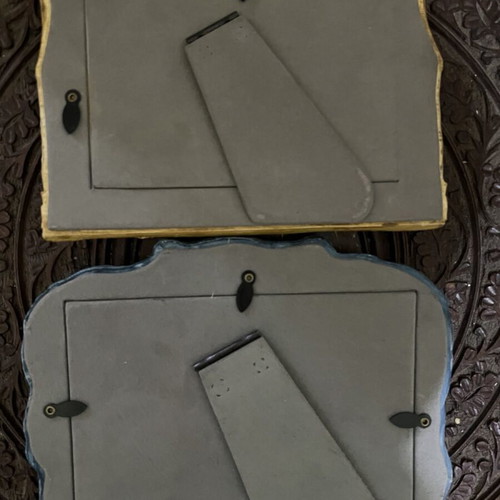 Vintage Hidi Jean S Collection polystone photo frames new, set of 2