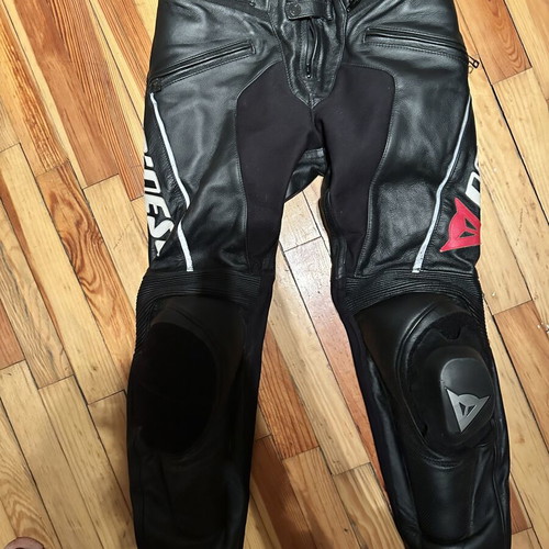 Dainese leather motorcycle pants size 48