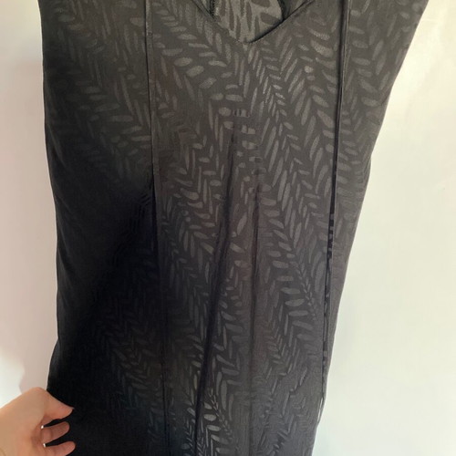 Nadia Rapti dress new, black, size S with slit and tie back