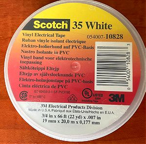 3M Μονωτική Ταινία Scotch 35 White