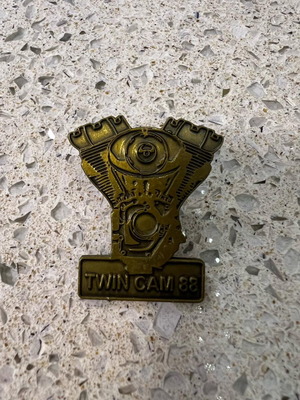 Motor engine pin like new, black and gold