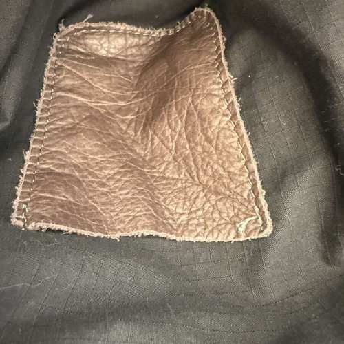 Leather vintage shoulder bag used, brown, large size
