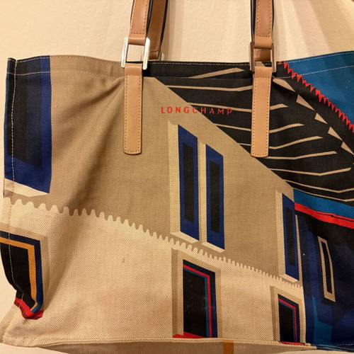 Longchamp shoulder bag like new, reversible, colorful summer style