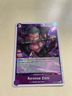 One Piece TCG Roronoa Zoro σαν καινούργιο
