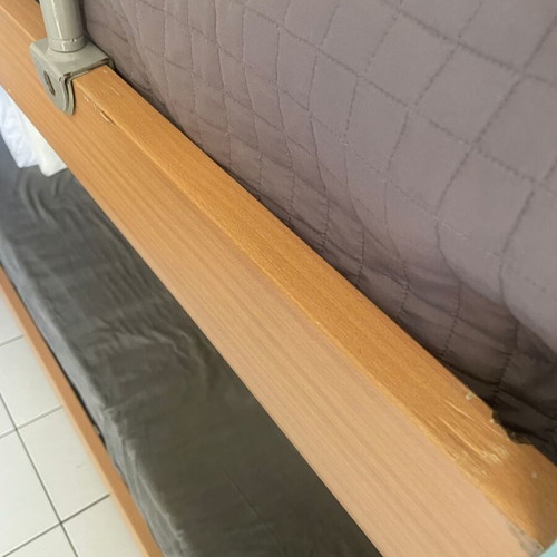 Neoset wooden bunk bed used with ladder included