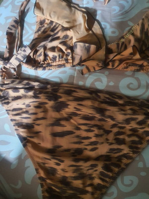 Μαγιό Kom με animal print σαν καινούργιο, καφέ και μπεζ αποχρώσεις