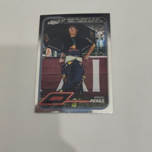 F1 Sergio Perez collectible card, excellent condition