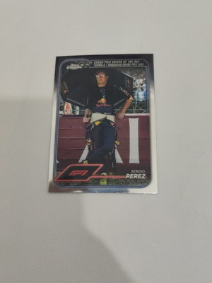 F1 Sergio Perez collectible card, excellent condition