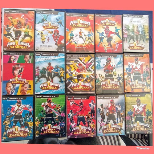 Power Rangers Super Samurai DVD complete series 44 episodes like new, dubbed