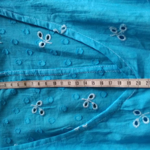 Lace tunic turquoise like new