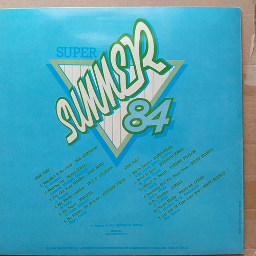 Various Super Summer 84 LP like new, electronic