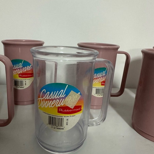 Rubbermaid mugs new, set of 7 pieces