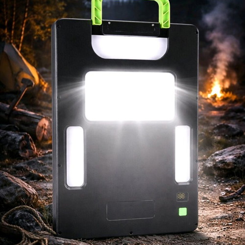 Ηλιακό Power Station 10.000mAh 15W με LED φωτισμό και USB Type-C