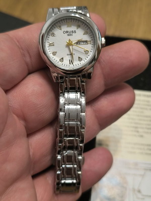 ORUSS 1853 women's quartz watch with day and date