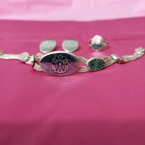 Silver jewelry set Ottoman style 925 like new