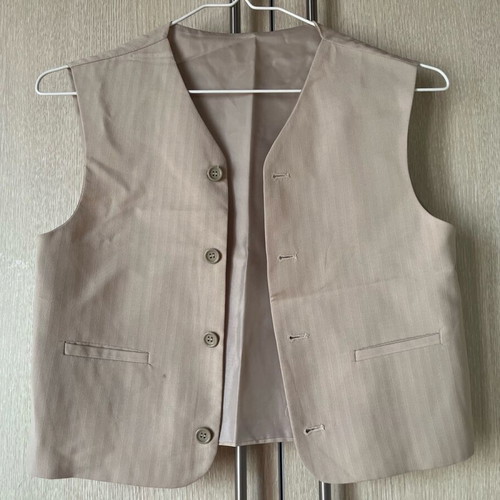 Beige vest XS with buttons like new