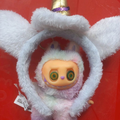 Monster, Unicorn & Labubu Fuzzy Rainbow Accessories Set new